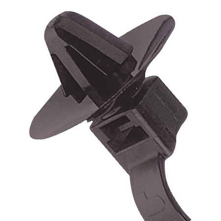 Panduit Cable Tie, 7 in L, 1.57 in Max Bundle Dia., Black, Nylon 6/6, 50 lb Strength, 500 PK PLUP40S-D30