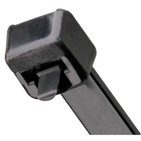 Panduit Cable Tie, 7-1/2 in L, 1.88 in Max Bundle Dia., Black, Nylon 6/6, 50 lb Strength, 100 PK PRT2S-C0