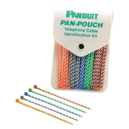 Panduit Assorted Cable Ties, w/Pouch, PP5X50F PP5X50F