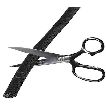 Panduit Braided Cable Sleeve, 3/4 in Inside Dia., 1 in Max Bundle Dia., 100 ft, Polyethylene Terephthalate SE75PSC-CR0