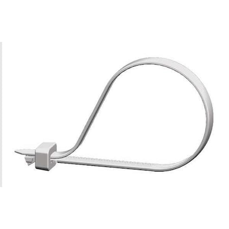 Panduit Cable Tie, 4 in L, 0.78 in Max Bundle Dia., Natural, Nylon 6/6, 18 lb Strength, 100 PK SST1M-C