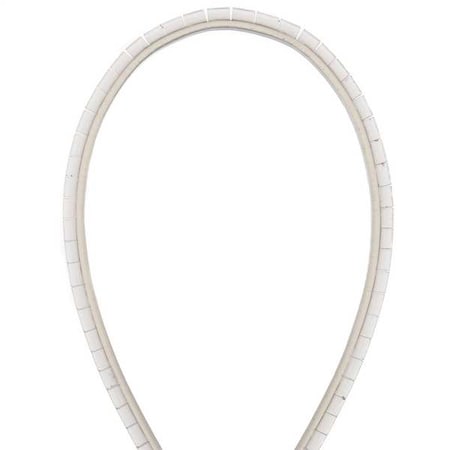 Panduit Spiral Wrap, 4-1/2 in Max Bundle Dia., 100 ft, Polyethylene, Off White T62F-C