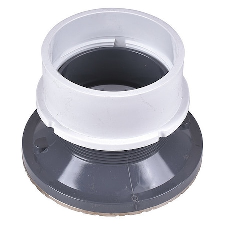 Oatey Adj PVC Cleanout, 4", w/Nickl Cover 74159