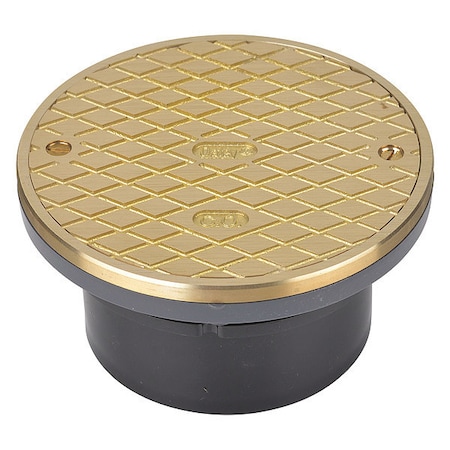 Oatey Adj ABS Cleanout 4", w/Cover Ring 84139