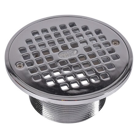 Oatey 3" or 4" Pipe Dia. ABS, Nickel Adjustable Drain 82317