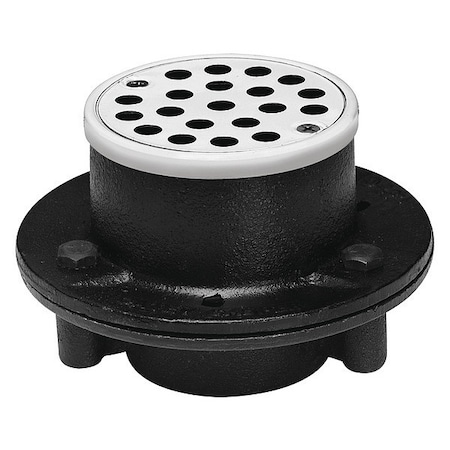 Oatey Shower Drain, Plastic, Cast iron, 2", NPT 42197