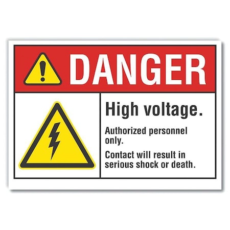 Lyle Refldecaldanger High Voltage, 10"x7", LCU4-0042-RD_10X7 LCU4-0042-RD_10X7