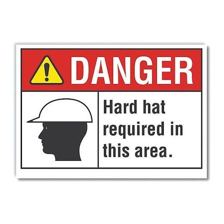 Lyle Danger Sign, 14" W, 10" H, 0.004" Thickness, LCU4-0183-ED_14x10 LCU4-0183-ED_14x10