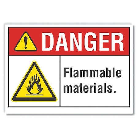 Lyle Danger Sign, 7 in H, 10 in W, Vertical Rectangle, English, LCU4-0018-RD_10X7 LCU4-0018-RD_10X7