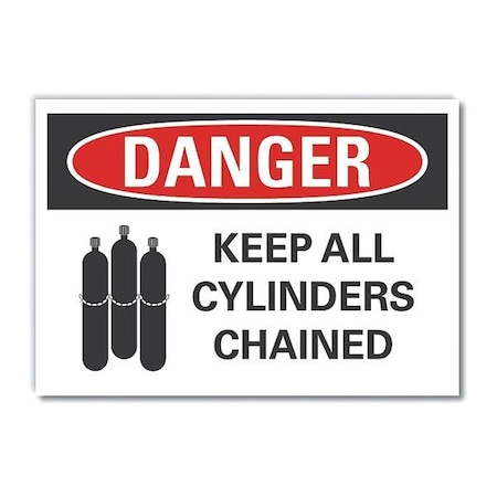 Lyle Cylinder Handling Danger Label, 3 1/2 in H, 5 in W, Polyester, Horizontal, LCU4-0226-ND_5X3.5 LCU4-0226-ND_5X3.5