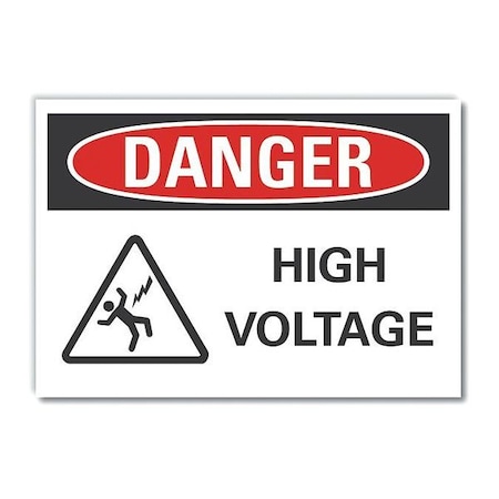 Lyle Danger Sign, 7 in Height, 10 in Width, Reflective Sheeting, Vertical Rectangle, English LCU4-0230-RD_10X7
