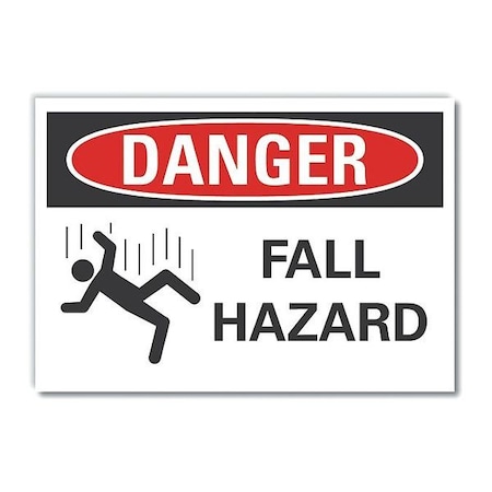 Lyle Danger Sign, 7 in H, 10 in W, Polyester, Vertical Rectangle, English, LCU4-0253-ND_10X7 LCU4-0253-ND_10X7