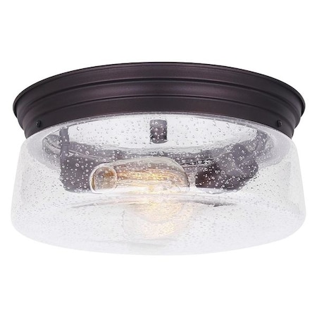 Canarm Flush Mount Light, 2 Light, 60W, 12"x6" IFM623A12ORB