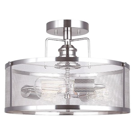 Canarm Semi-Flsh Mount, 3 Lght, 60W, 15-3/8x10.75" ISF626A03BN