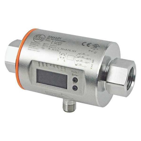 Ifm Flow Meter, 3/4" NPT, 0.06-13.20 gpm SM7601