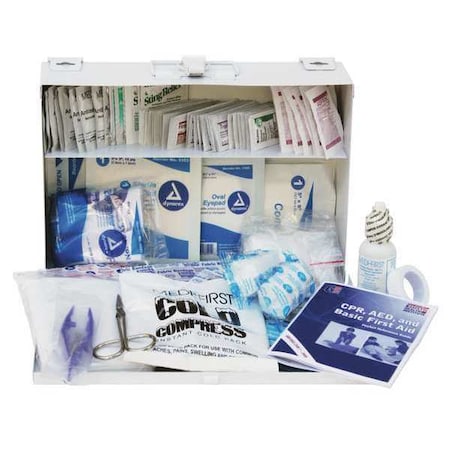 Medi-First ANSI Standard, 25 Person, Metal Kit, Metal Case, 25 Person 818ANSI