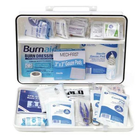 Medi-First ANSI Standard, 50 Person, Plastic Kit Plastic Case 50 Person 768ANSI