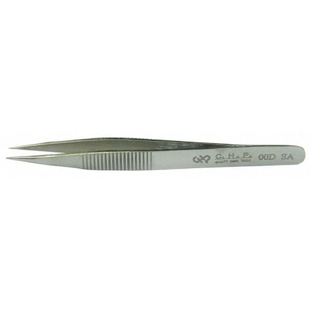 Hakko/Chp Fine Point Tweezer, Strong Flat Tip, 120mm 00D-SA