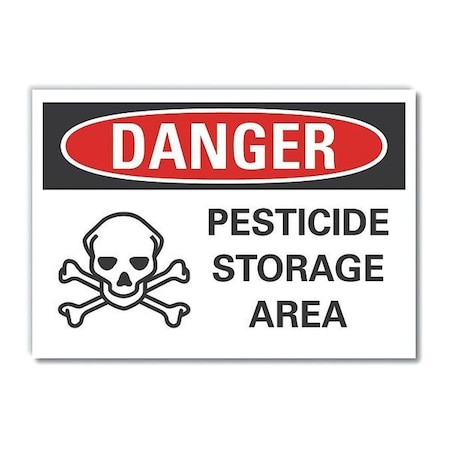 Lyle Danger Sign, 7 in H, 10 in W, Polyester, Vertical Rectangle, English, LCU4-0223-ND_10X7 LCU4-0223-ND_10X7