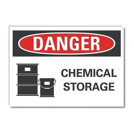 Lyle Danger Sign, 10 in H, 14 in W, Non-PVC Polymer, Horizontal Rectangle, English, LCU4-0212-ED_14x10 LCU4-0212-ED_14x10