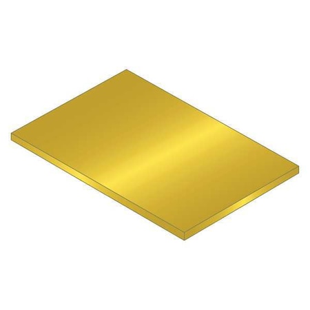 Huyett Shim Flat, Brass, 6" x 18" .003" FLT-0618003-BR