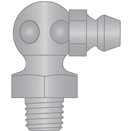 Heritage Industrial Grease Fitting, 1/4"-28SAE-LT 90D SS PV H1911S