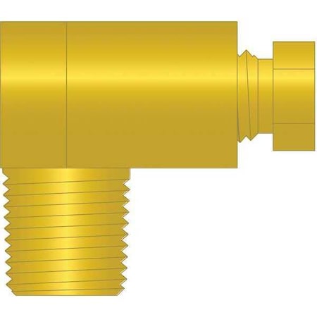 Lincoln Industrial Tubing Connector Fitting, 90 Deg, 1/8" L66414