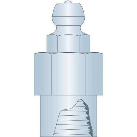 Lincoln Industrial Grease Fitting Zerk, 1/8"-27 NPTF Female L1618