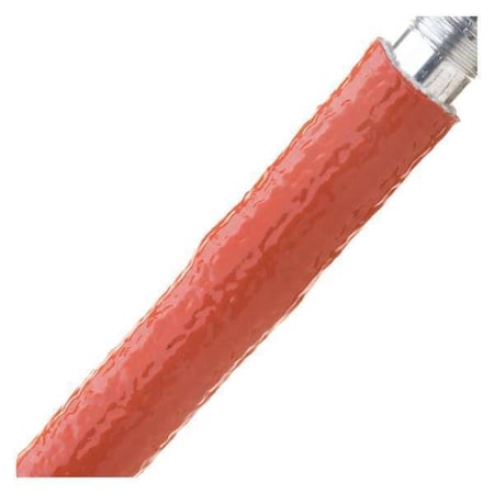Techflex Braided Cable Sleeve, 5/8 in Inside Dia., Fiberglass, Red FIA0.63RD10