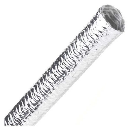 Techflex Fiberglass Convo Tube, Aluminum, 1/2" TCN0.50SV