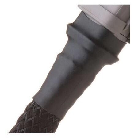 Techflex Heat Shrink Tube, Heavy Wall, 2:1 I.D. Shrink Ratio, Black, 25 ft H2D1.00BK25
