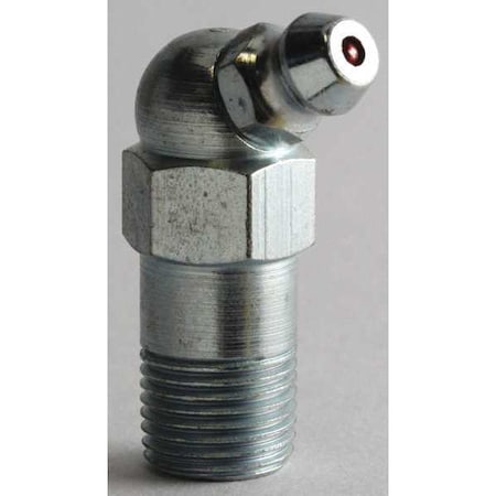 Alemite Grease Fttng, 65 Deg, 1/8"-27 PTF Spl Shrt A1623