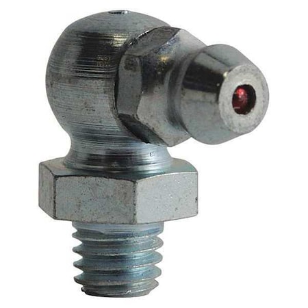 Alemite Grease Fttng Zerk, 90 deg, 6mmx1 Tapr Thrd A2108