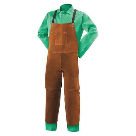 STEINER Cowhide Welding, Split Leg Bib Apron, 48" 92172