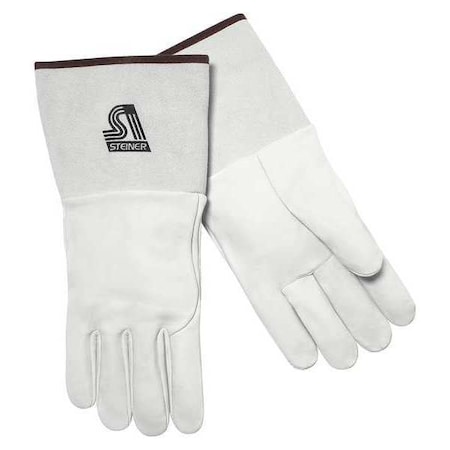 Steiner SensiTIG Welding Gloves, Gauntlet Cuff, Wing Thumb, Premium Sheepskin, L, 1 PR 0223-L