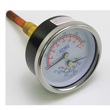 Teledyne Laars Temperature/Pressure Gauge RA0079000