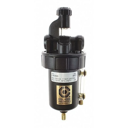Coilhose Pneumatics Lubricator GP Series W/Metal Bowl 1/4" CO L140MB