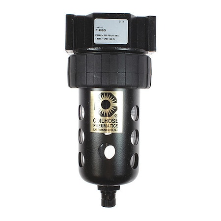 Coilhose Pneumatics Filter GP Series W/Bowl Guard 1/4" CO F140BG