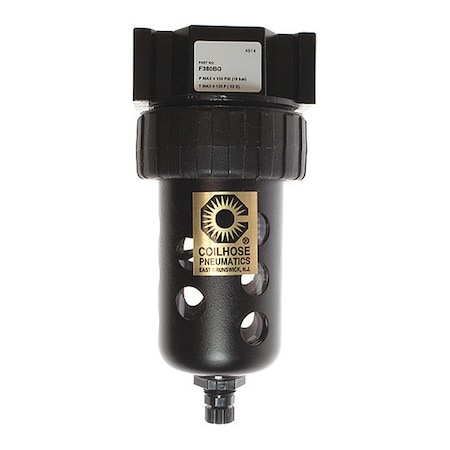 Coilhose Pneumatics Filter GP Series W/Bowl Guard 3/8" CO F380BG