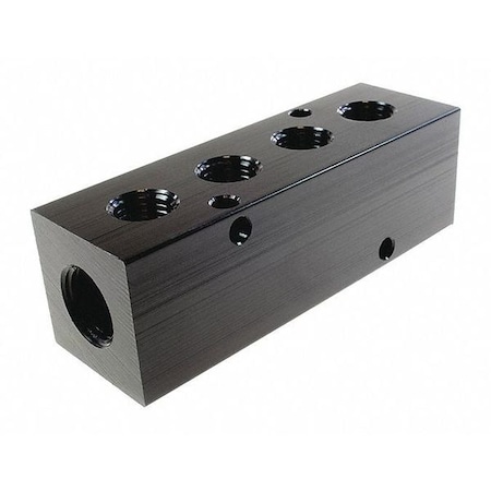 Coilhose Pneumatics AL Manifold 3/8" In x 1/4" Out 4 Port CO 3043