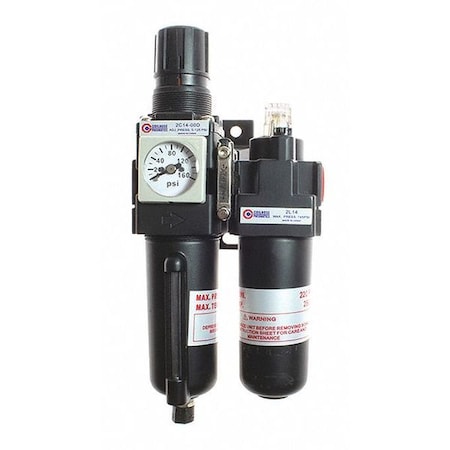 Coilhose Pneumatics F/R/L Trio Std 1/2" Auto Square Gage MB CO 29-4D12-00DM