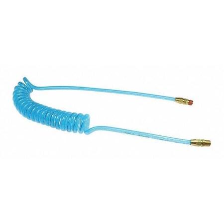 Coilhose Pneumatics FlexeelCoil 3/8" ID x 15' 3/8" MPT Blue CO PRE38-15A-T