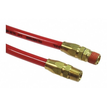 Coilhose Pneumatics Flexcoil 1/4" ID x 50' 1/4" MPT Rdg/Swivel Red CO PR14-50A-R