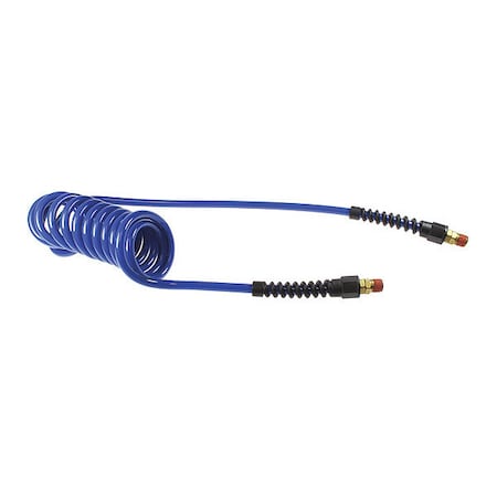Coilhose Pneumatics Flexcoil 1/4" ID x 50' 1/4" MPT Swivel Dark Blue CO PU14-50B-B