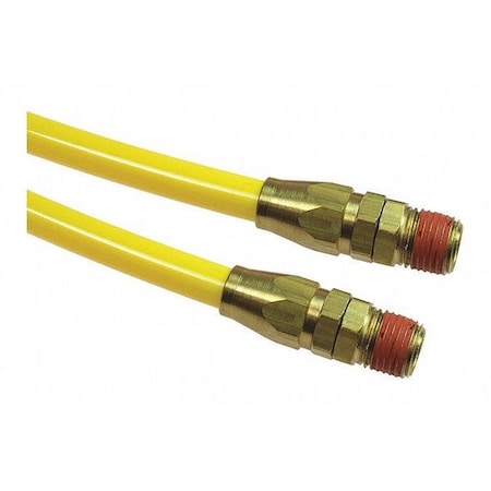 Coilhose Pneumatics Flexcoil 0.467" ID x 50 Swivel Reuse Yellow CO PR12-50B-Y