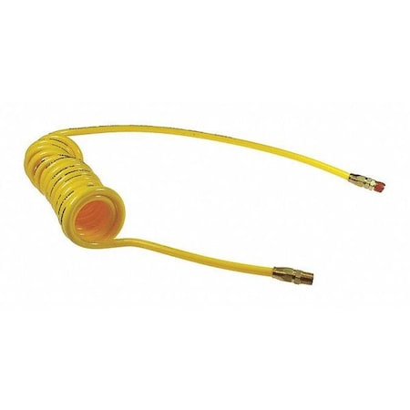 Coilhose Pneumatics Flexcoil 3/8" ID x 50' 3/8" MPT Rdg/Swivel Yellow CO PR38-50A-Y