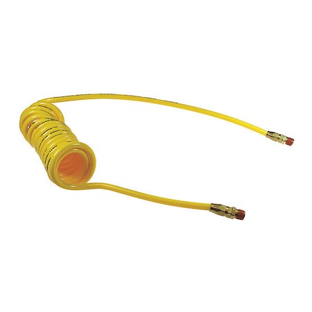 Coilhose Pneumatics Flexcoil 3/8" ID x 25 Swivel Reuse Yellow CO PR38-25B-Y