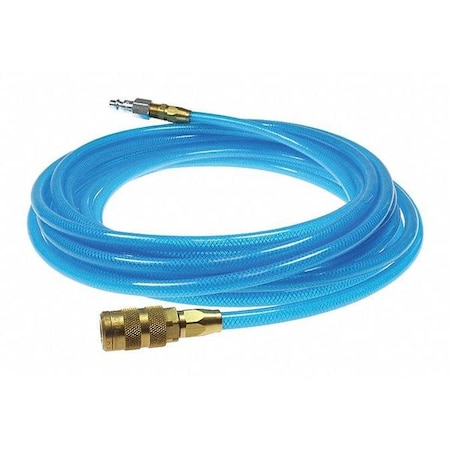 Coilhose Pneumatics Flexeel Hose 5/16" ID x 100' 1/4" Industrial Transparent Blue CO PFE5100T15X