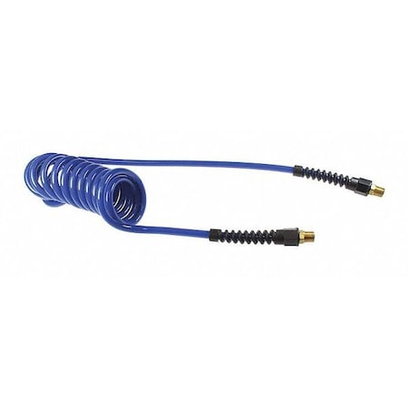 Coilhose Pneumatics Flexcoil 3/8" ID x 50' 3/8" MPT Rigid Blue CO PU38-50-B