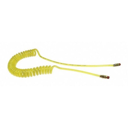 Coilhose Pneumatics Flexeel Coil 3/8" ID x 20' Swivel Transparent Yellow CO PRE38-20B-TY